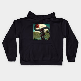 DRAGON VS NINJA Kids Hoodie